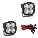 Baja Designs Squadron Pro Series Work/Scene Pattern Pair LED Light Pods with wiring harness and adjustable mounts for off-road use