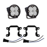 Baja Designs 2019+ Ram 2500/3500 Big Horn Sports Fog Pocket Kit W/C - Clear with LED fog lights, steel brackets, and wiring connectors