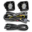 Baja Designs S1 Work/Scene LED Light Backup Kit w/ Mounting Bracket Pair with wiring harness for off-road vehicle use