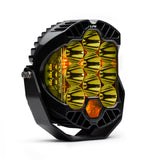 Baja Designs LP9 Racer Edition Series High Speed Spot Pattern LED Light Pods - Amber with black housing and multi-lens optics