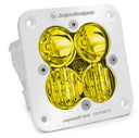 Baja Designs Squadron Sport Driving/Combo Pattern Flush Mount White LED Light Pod - Amber with heavy-duty housing and quad LED optics