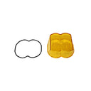 Baja Designs LP4 Headlight Lens Kit Amber Driving/Combo with amber polycarbonate lens and sealed gasket for off-road lighting