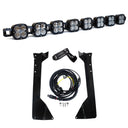 Baja Designs 07-16 Jeep Wrangler JK XL Linkable Roof Bar Kit with heavy-duty LED light pods, mounting brackets, and wiring harness