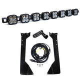 Baja Designs 07-16 Jeep Wrangler JK XL Linkable Roof Bar Kit with heavy-duty LED light pods, mounting brackets, and wiring harness