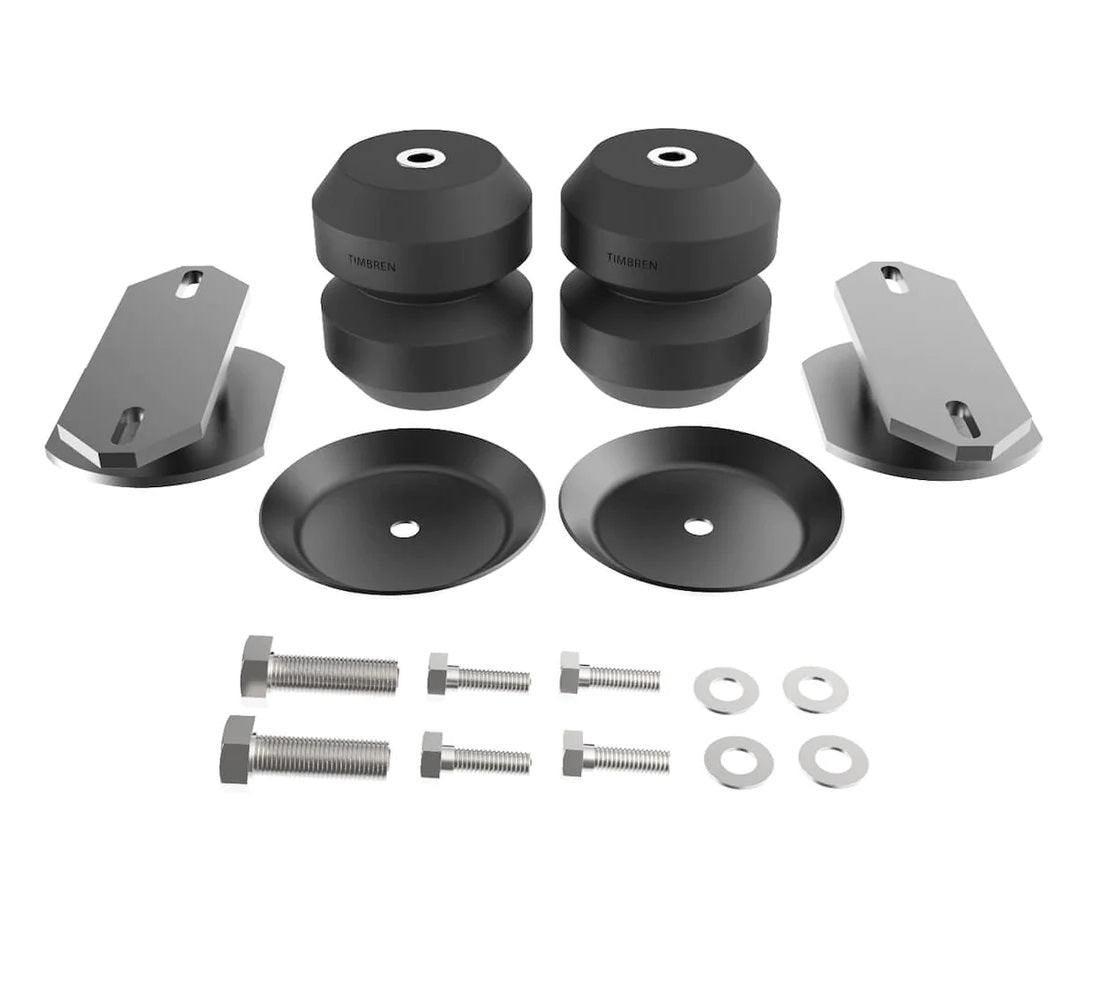 Timbren Front & Rear Bump Stops (Bundle) for Toyota 4Runner, FJ Cruiser, Lexus GX460 & GX470 heavy-duty rubber suspension bump stops with steel mounting plates and bolts