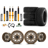 Old Man Emu OME 2.5" Lift Kit with heavy-duty shocks, coil springs, and 17" Fuel wheels with all-terrain tires for 2003-2009 Toyota 4Runner