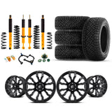 Old Man Emu OME 2.5" Lift Kit + 17" Fuel Wheels & Tires Package for 2003-2009 Toyota 4Runner suspension and all-terrain tires