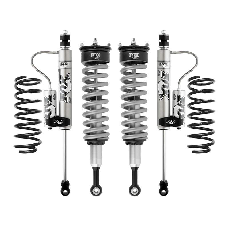 FOX 2.0 Performance 0-2 inch Lift Kit for 4Runner (10-24) – 2.0 Performance IFP w/ Remote Reservoir / Standard (0-200 lbs)