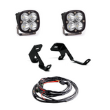 Baja Designs 15-20 A-Pillar Kit Sport Ford F-150 with dual LED lights, heavy-duty brackets, and wiring harness for off-road lighting upgrades