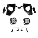 Baja Designs 16-18 Silverado Squadron Sport Fog Pocket Kit W/C - Amber with heavy-duty steel brackets and dual LED fog lights for Silverado trucks