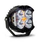 Baja Designs LP4 Pro Spot LED - Clear with black aluminum housing, high-intensity optics, and amber sidelights for off-road use