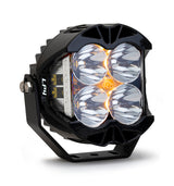 Baja Designs LP4 Pro Spot LED - Clear with black aluminum housing, high-intensity optics, and amber sidelights for off-road use