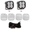 Baja Designs 2021+ Ford Bronco A Piller Light Kit XL Pro Sport with high-performance LED pods, wiring, lenses, and mounting hardware