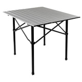 ARB Compact Aluminum Camp Table 10500130 with lightweight aluminum slat top and foldable steel legs for off-road use