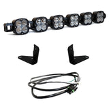 Baja Designs 2021+ Ford Bronco 6 XL Linkable Light Bar Kit Steel Bumper Mount w/Upfitter with LED pods, brackets, and wiring harness