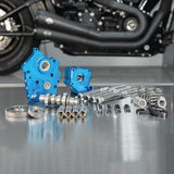 S&S Cycle 2017+ M8 Models Gear Drive 550G Cam Chest kit w/ Chrome Pushrod Tubes - Oil Cooled