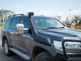 Dobinsons Snorkel Kit For Toyota Land Cruiser 200 Series 2016+ 4.5L Diesel - RIGHT SIDE MOUNT - SN59-3469 installed on dark off-road vehicle