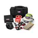 Dobinsons Deluxe Recovery Kit - RK80-3801 heavy-duty snatch strap, tree protector, gloves, shovel, and recovery shackles in carry bag