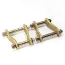 Dobinsons Front Greasable Shackle - SK43-080 with recessed twin hole design and heavy-duty zinc-plated steel construction for 4x4 suspension