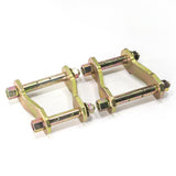 Dobinsons Front Greasable Shackle - SK43-080 with recessed twin hole design and heavy-duty zinc-plated steel construction for 4x4 suspension