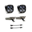 Baja Designs 99-10 Ford Super Duty Fog Pocket Kit with dual LED fog lights, steel brackets, and wiring harnesses