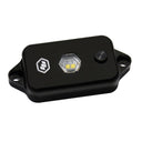 Baja Designs LED Dome Light w/Switch - Clear with compact black anodized aluminum housing and integrated push-button for off-road lighting