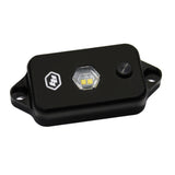Baja Designs LED Dome Light w/Switch - Clear with compact black anodized aluminum housing and integrated push-button for off-road lighting