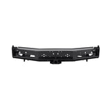 ARB Rear Bar 3500Kg 100Ifs Black heavy-duty steel rear bumper with integrated tow hitch for off-road Toyota 4Runner protection