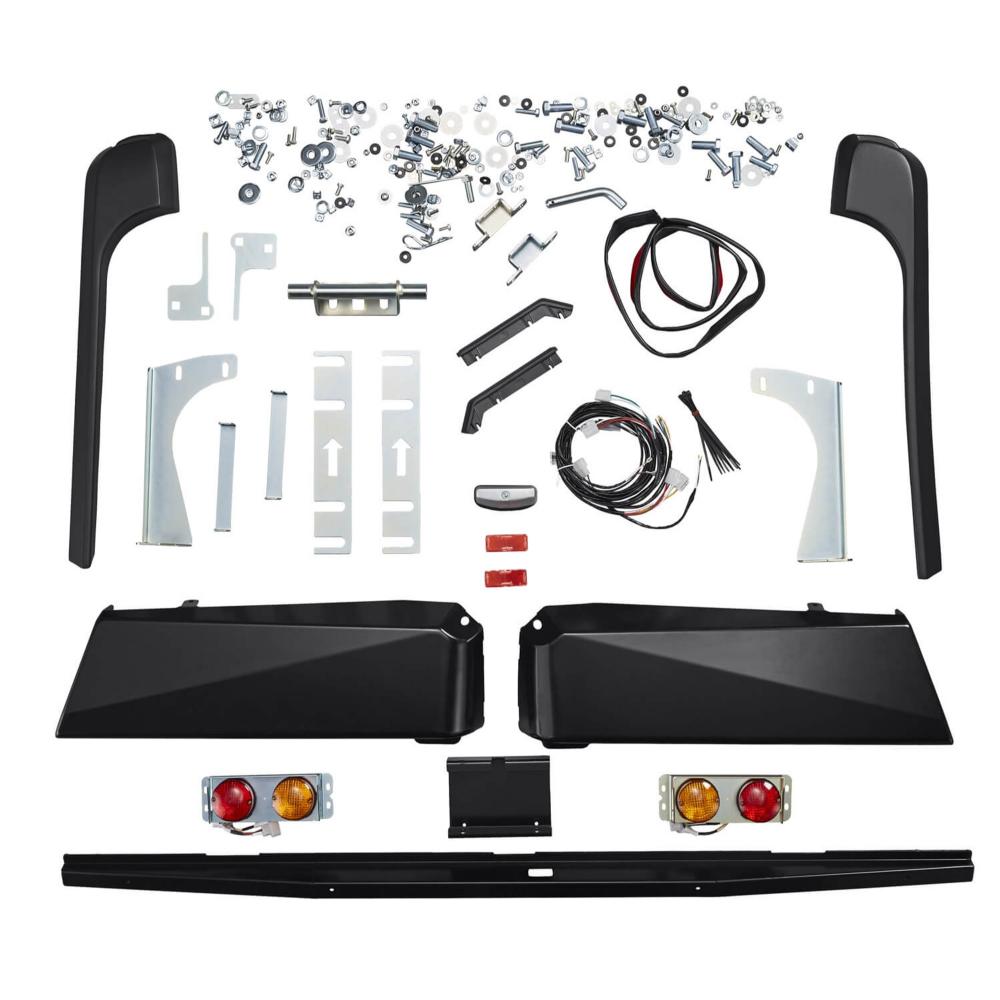 ARB Rear Bar 3500Kg 100Ifs Black complete mounting hardware and wiring kit for Toyota 4Runner off-road rear bumper installation