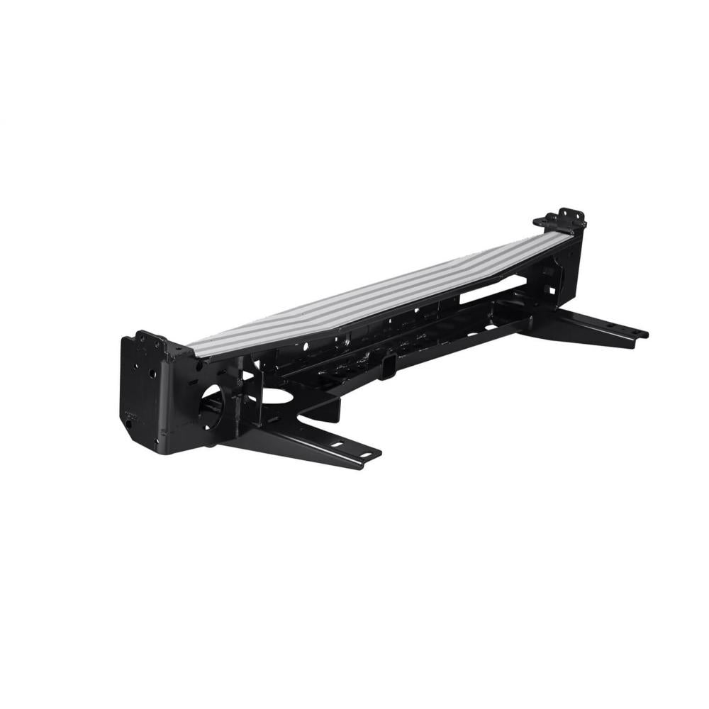 ARB Rear Bar 3500Kg 100Ifs Black heavy-duty steel rear bumper with integrated tow hitch for Toyota 4Runner off-road use