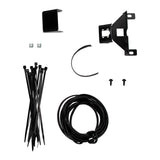 ARB Backup Camera Mount 5715010 with heavy-duty mounting bracket, cable ties, screws, and wiring harness kit for vehicle installation