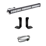 Baja Designs 2018+ Jeep Wrangler JL/JT OnX6+ 30in Bumper LED Light Bar Kit w/ Upfitter includes mounting brackets and wiring harness