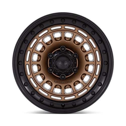 Black Rhino Br014 Sahara - 17X9 0mm - Matte Bronze W/ Gloss Black Lip wheel designed for off-road 4x4 trucks and SUVs