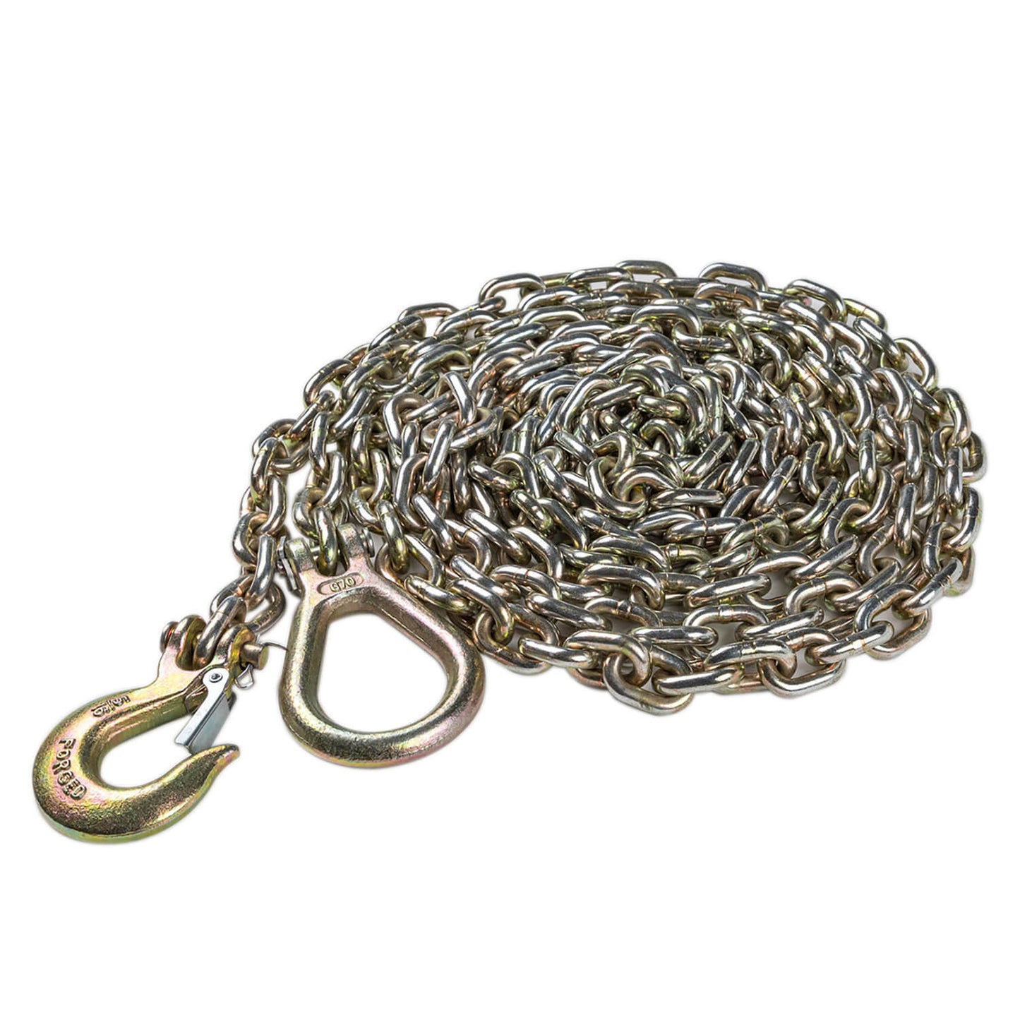 ARB Drag Chain and Bag ARB202A heavy-duty zinc-plated steel recovery chain with safety latch hooks for off-road 4x4 use