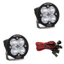 Baja Designs Squadron R Sport Work/Scene Pair LED Light Pods - Clear with wiring harness and adjustable mounting brackets