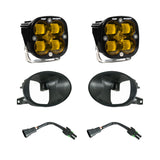 Baja Designs 19-22 Mercedes Benz Sprinter Squadron SAE Fog Pocket Light Kit - Amber with dual LED pods, mounts, and wiring harnesses