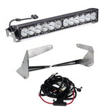 Baja Designs 2019+ Ram 2500/3500 20 Inch OnX6+ Driving Combo Bumper Kit with LED bar, steel mounts, and wiring harness