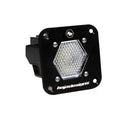 Baja Designs LED Light Pod Flush Mount Clear S1 Work/Scene Pattern with durable hex LED array and black aluminum housing
