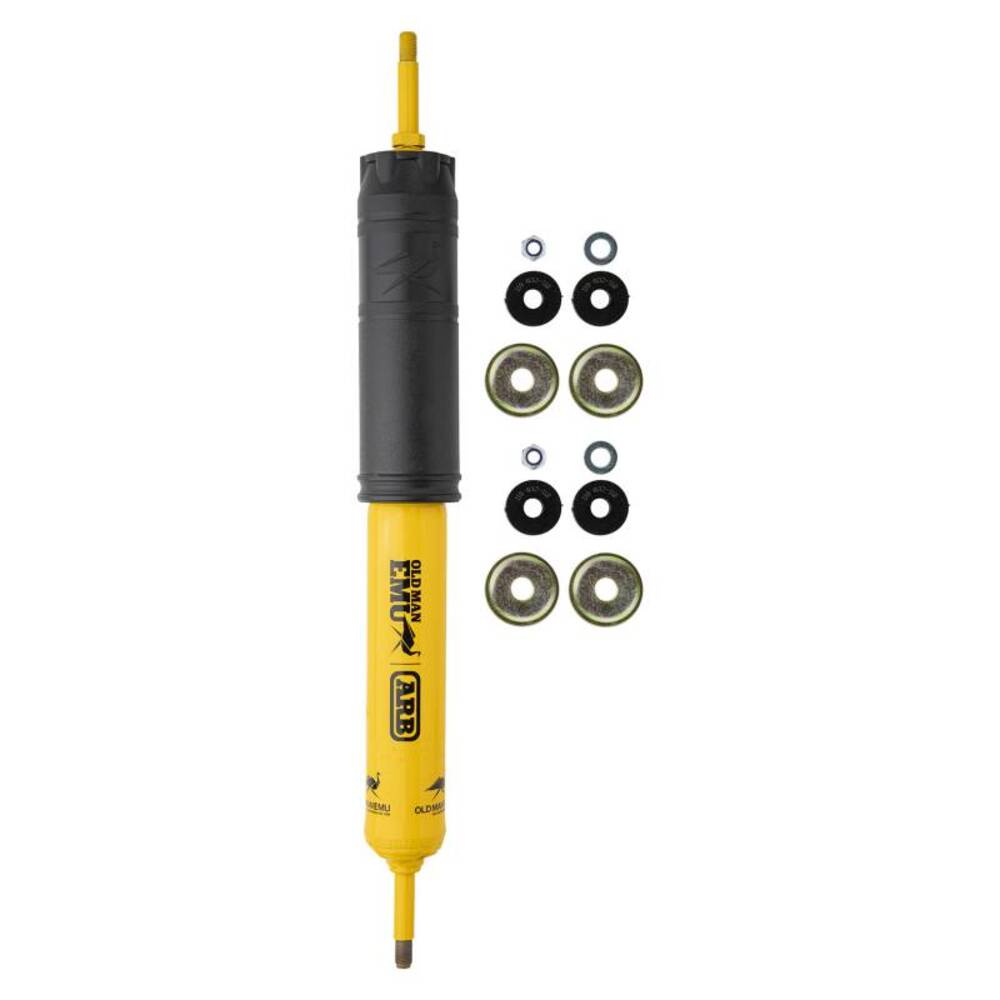 A high-quality ARB Old Man Emu Front Nitrocharger Sport Shock 61012 kit for a car featuring nitrogen gas.