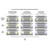 Toyota Avalon headlight diagram with Morimoto XB LED headlights for Toyota 4Runner (2014-2023) by Morimoto.