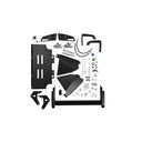ARB Bumper Mounting Kit 6174126 for 3421540 of Toyota 4Runner (06-09) heavy-duty steel mounting components and hardware