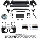 ARB 6177349 Fitting Kit for Bull Bar 3424050 of Suzuki Jimny (18-24) with heavy-duty mounting hardware and LED light brackets