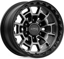 KMC Summit KM718 - 17X8.5 - Satin Black cast wheel designed for heavy-duty off-road performance on 2021-2024 trucks