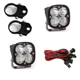 Baja Designs Squadron Pro LED Light Pods Kit w/Vertical Mounts/1.75in Harness with heavy-duty mounts and wiring harness