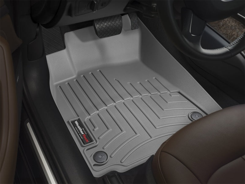 WeatherTech Front FloorLiner for 12+ Toyota Tundra, 12+ Sequoia - Grey with custom-fit, high-walled, durable construction