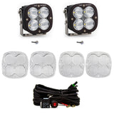 Baja Designs 2021+ Ford Bronco A Piller Light Kit XL Sport Spot with LED pods, lenses, wiring harness, switch, and mounting hardware