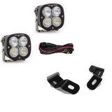 Baja Designs 2019+ Ram 2500/3500 Pros Spot A-Pillar Kit with dual LED pods, wiring harness, and mounting brackets