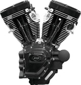 S&S Cycle 06-17 Dyna T143 Black Edition Long Block Engine - Wrinkle Black