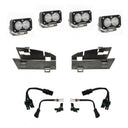 Baja Designs 2019+ Dodge Ram Rebel 1500 S2 Dual Fog Pocket Kit with LED fog lights, steel brackets, and wiring harnesses