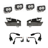 Baja Designs 2019+ Dodge Ram Rebel 1500 S2 Dual Fog Pocket Kit with LED fog lights, steel brackets, and wiring harnesses